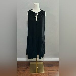 Black Sleeveless Tiered Dress